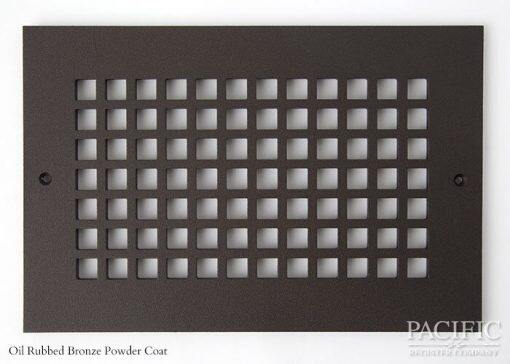 Cast Aluminum Vent Covers Square Pattern bronze