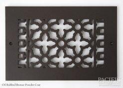 Cast Aluminum Vent Covers Victorian Pattern Bronze