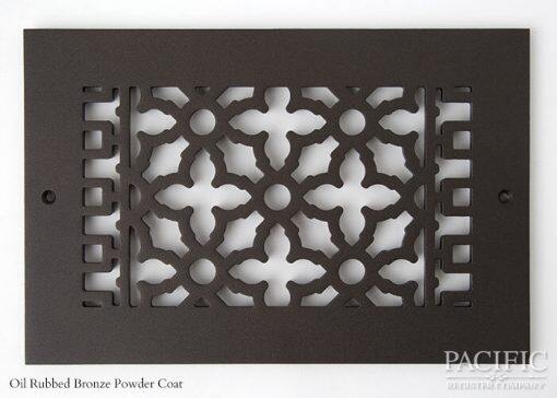 Cast Aluminum Vent Covers Victorian Pattern Bronze
