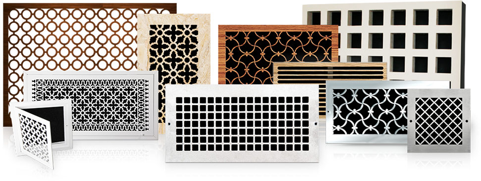 Custom-made Ventilation Grilles, Air Registers, Vent Covers, HVAC