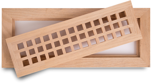wood flush with frame pacific register