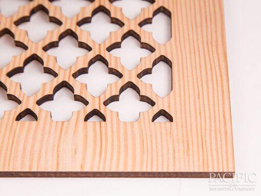 Laser Cut Clear Fir 1/4” pacific register